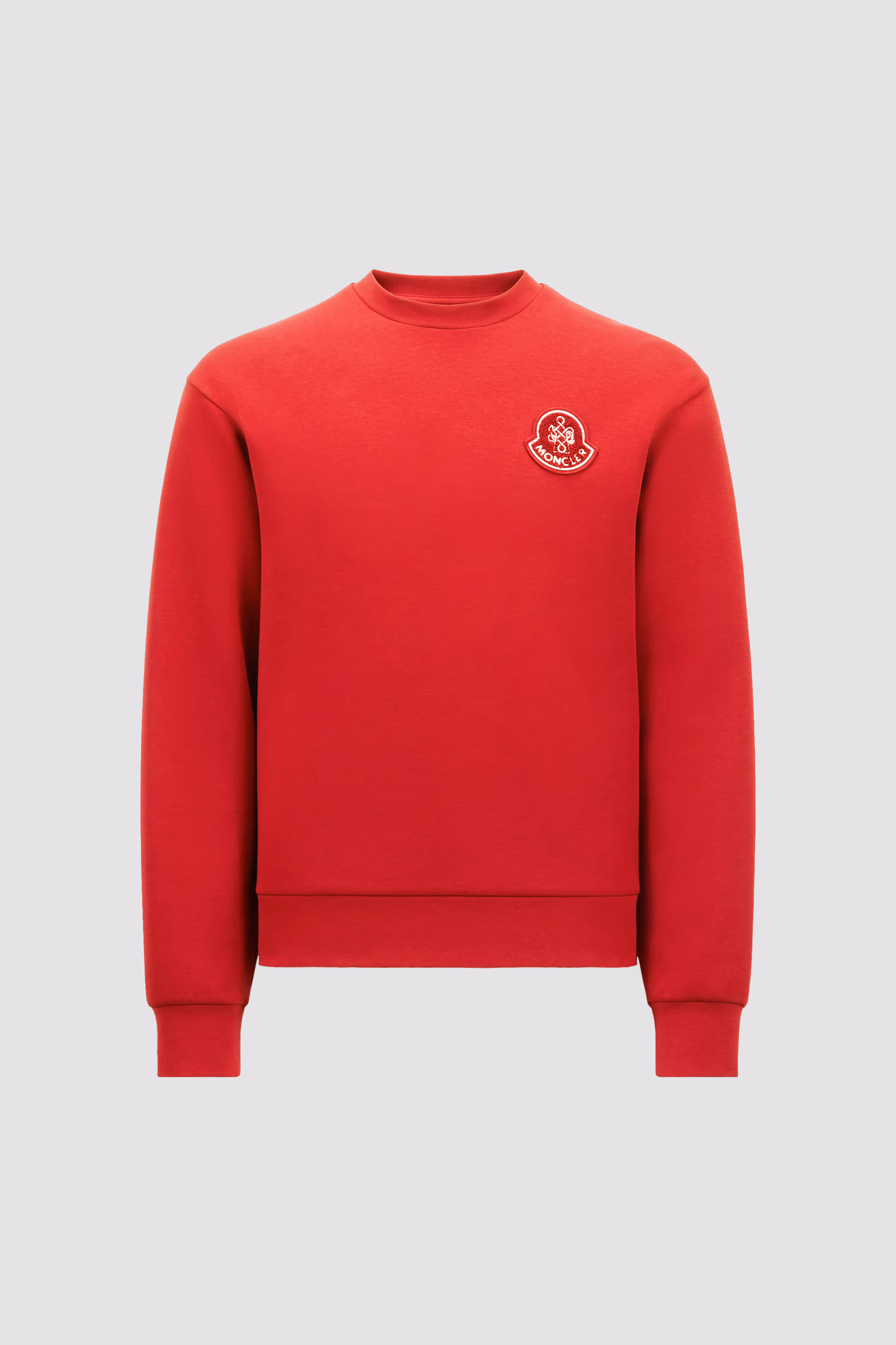Year of the Snake Patch Neoprene Sweatshirt Men Red Moncler 2